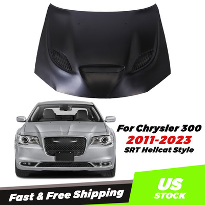 Aluminum Hood Panel For 2011-23 Chrysler 300 300C 300S SRT Hellcat style