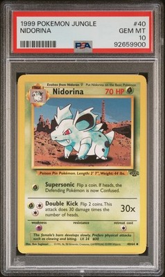 1999 POKEMON JUNGLE #40 NIDORINA PSA 10 | eBay