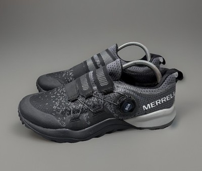 Merrell Momentous 2 BOA Trail Running Shoes Womens 9.5 Black Gray J066664