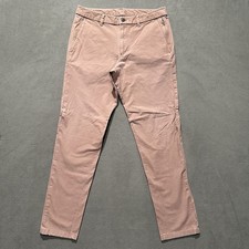 Lululemon Pants Mens 32 (32x29.5) Pink Commission Slim Fit Stretch Chino LM5ACOS