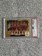 2014 Panini Prizm World Cup Team Photo Spain Espana Gold Power 4/5 PSA Auth LU12