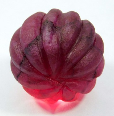 Certified 226.35 Ct Natural Burma Red Ruby Unheated Pumpkin Cut Loose Gemstone