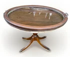 Antique 1537 Oval Coffee Table Removable  Glass Top “PROJECT” Duncan Phyfe Style