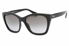 New Salvatore Ferragamo SF957S 001 Black/Grey Gradient 56-17-00 Sunglasses