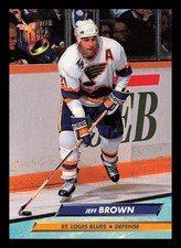 Jeff Brown #183 1992-93 Ultra St. Louis Blues Hockey