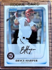 ?2011 Bowman Chrome Prospects BRYCE HARPER #BCP1 Rookie Card RC. rookie card picture