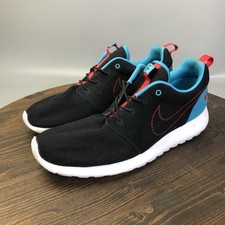 Nike Roshe Run N7 Zapatos Para Hombres Talla 14 Negro Gamuza Tenis para Correr 746654-004