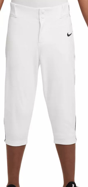 Nike Vapor Select 2 Boys Baseball Pants High Piped Sz L DX9169-100 White / Black