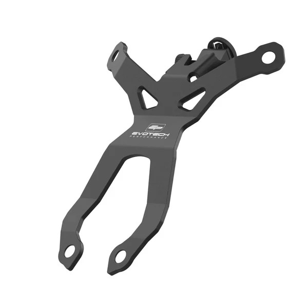 Support Beeline Moto 2 Evotech pour Ducati Multistrada V4 Pikes Peak 2025+ noir en alu
