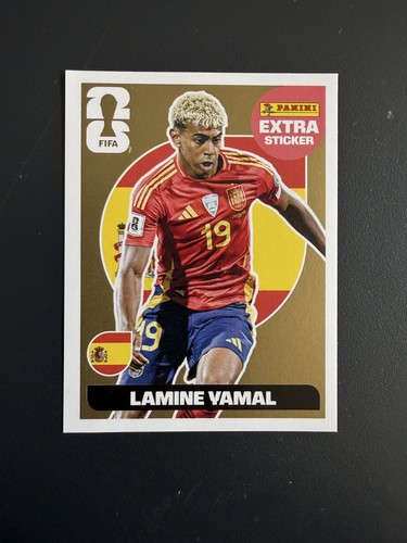 Panini World Cup Sticker Collection 2026 LAMINE YAMAL Gold Extra panini-world-cup-sticker-collection-2026-lamine-yamal-gold-extra