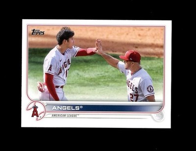 2022 Topps ANGELS TEAM CARD! Shohei Ohtani + Mike Trout STARS DUAL 