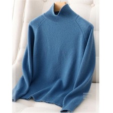 NewThick Turtleneck Sweaters Long Soft Knitted Sleeve Casual Pullovers