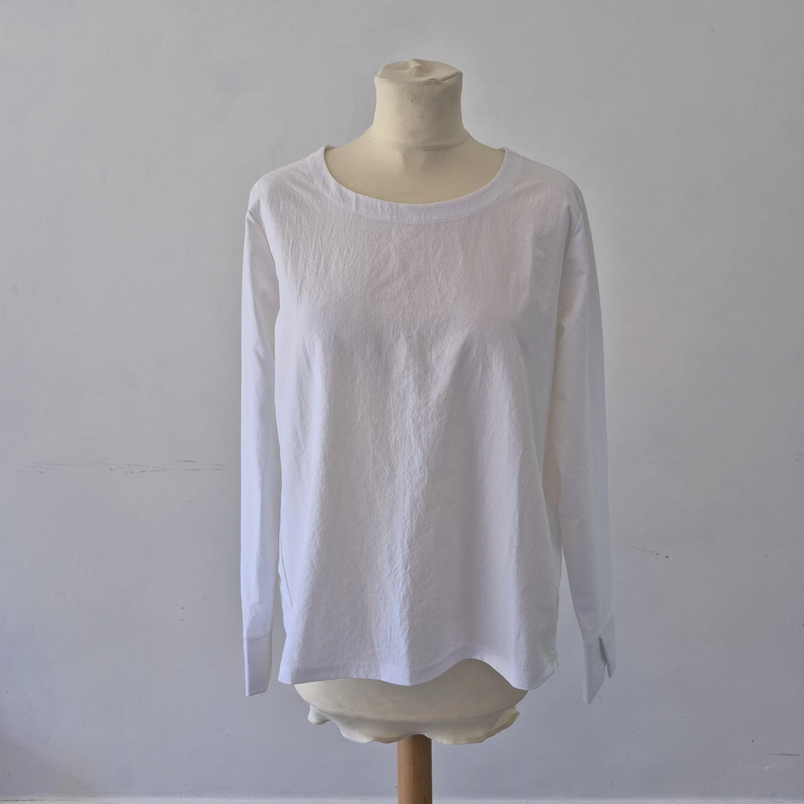 Alchemy Equipment Deltapeak Long Sleeve Top White Minimalist Travel Layering S