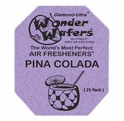 Wonder Wafers 25 CT Individually Wrapped Pina Colada Air Fresheners