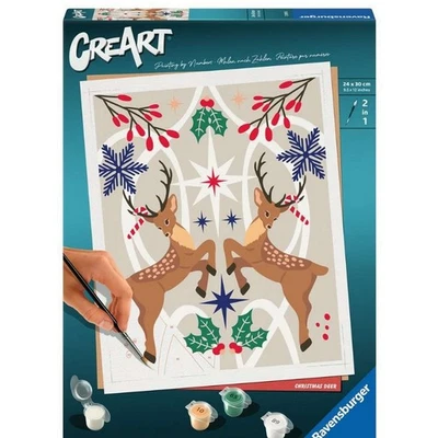 Ravensburger 25895 CreArt: Weihnachtlicher Hirsch - Bild 1 von 4