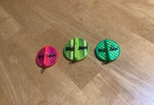 THREE (3) Big Jon MINI Disk Divers) Asst. Colors and Sizes-Nice condition