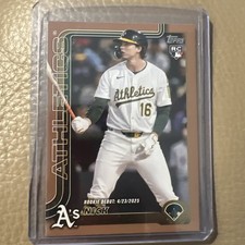 2025 Topps Update Nick Kurtz Gold Rookie Debut /2025 RC #US197 Athletics