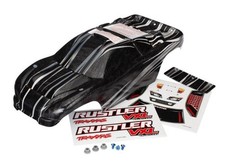 Traxxas 3719 Rustler VXL ProGraphix Body with Decal Sheet/Wing