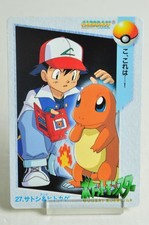 Pokemon card Bandai Ash Charmander 27 Carddass Anime Collection 1998 Japanese