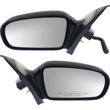 Side Door Manual Mirror Left LH & Right RH Pair Set for 95-05 Chevy 4 Door Sedan