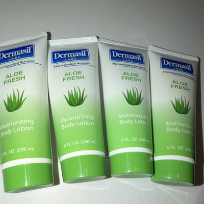 Dermasil Aloe Fresh Moisturizing Body Lotion 8 fl oz Lot of 4 Hydrating