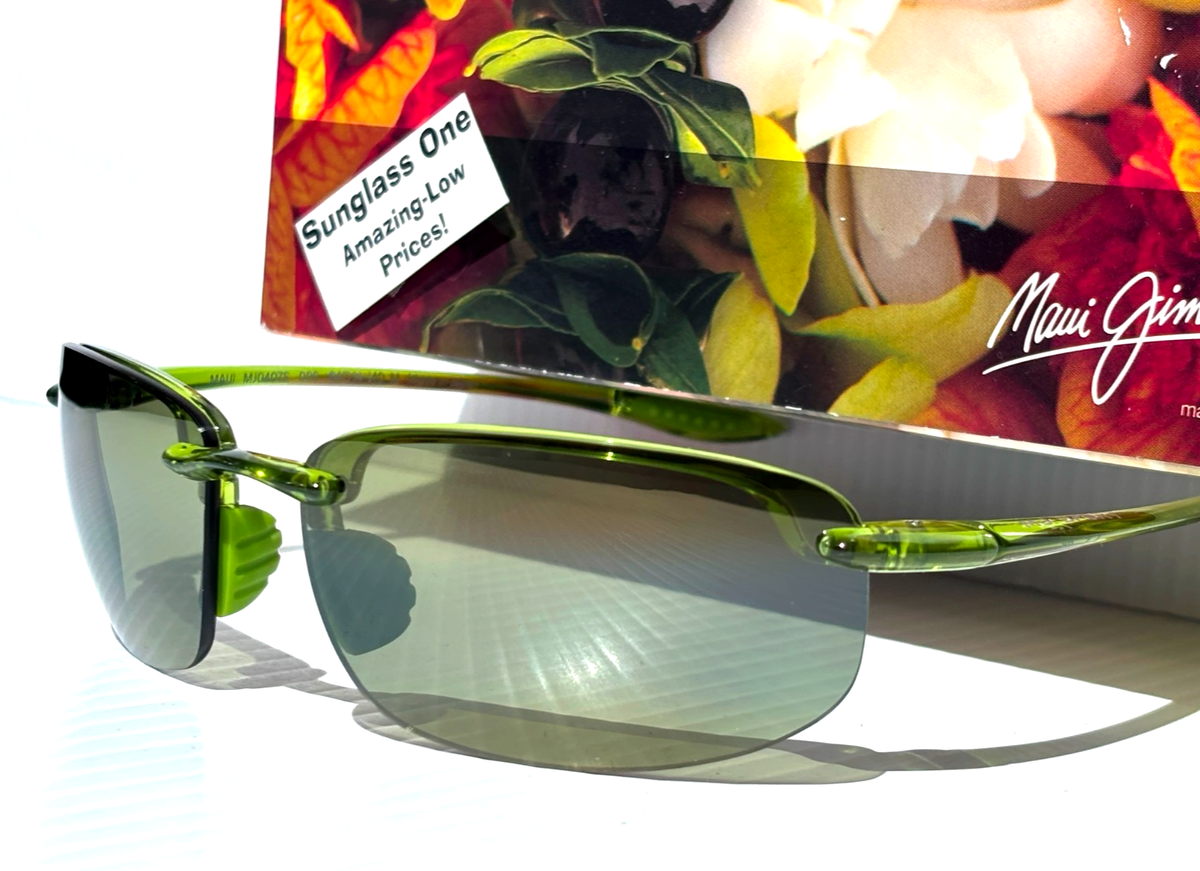 Maui Jim HOOKIPA Translucent Green POLARIZED HT Green Lens