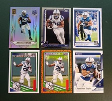 Jonathan Taylor (6) Card Lot - 2025 Topps Chrome, Elite, Score 2024 Donruss 
