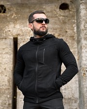 Military Black Fleece Jacket Honeycomb, Tactical Fleece Black Hooded, Army