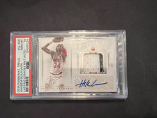 2014-15 National Treasures Hakeem Olajuwon Auto Patch /25 PSA 10 - Rockets HOF