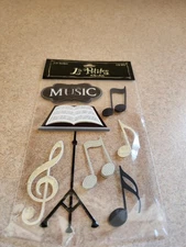 The Paper Studio/La Petites~Music~Dimensional Stickers