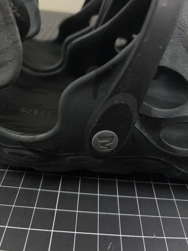 Merrell Hydro Moc Black Grey Camo Clogs Mens 10B Comfort Slip On Travel Water - Image 3 of 4