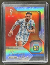 2022-23 Panini Prizm World Cup Lionel Messi Scorers Club Silver #10 Argentina