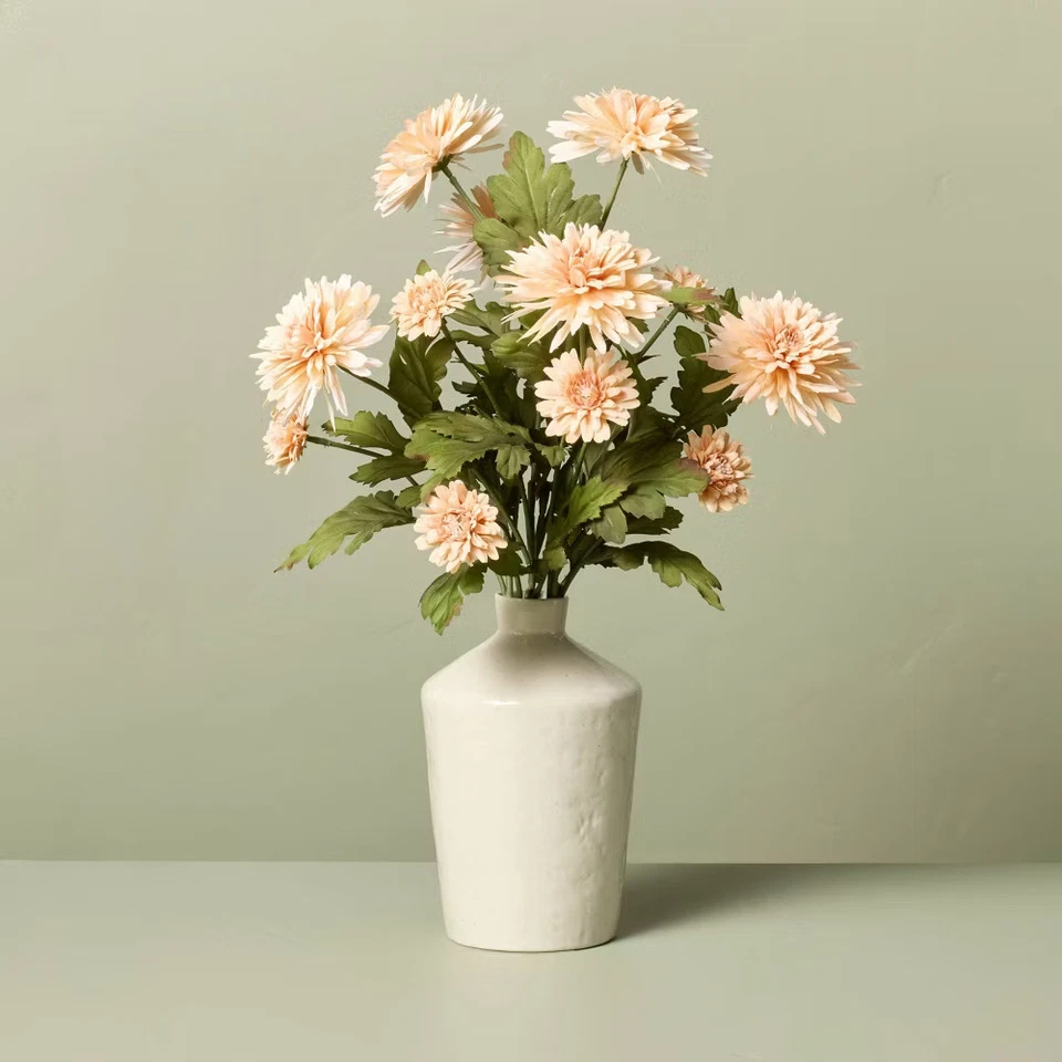 21" Faux Orange Daisy Flower Arrangement - Hearth & Hand with Magnolia