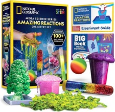 NATIONAL GEOGRAPHIC Amazing Chemistry Set - Kit with 100 Science...
