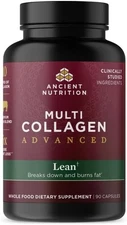Ancient Nutrition Multi Collagen Advanced Lean – 90 Capsules, Collagen + Probiot