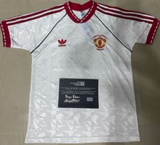 Men’s Adidas Red And White Manchester United Adidas Jersey Signed