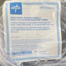 Medline Adult Nasal Oxygen Cannula 7 ft Crush Resistant Tubing HCS4511B