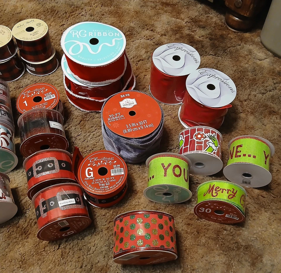 Lote De 30 Rollos De Cinta Temática Navidad Nuevos Y Parciales Foto 3 de 4