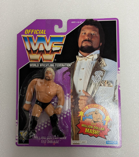 WWF Hasbro Ted Dibiase Purple Card MOC...