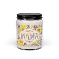 Mama Floral Label Candle  9oz Soy Candle
