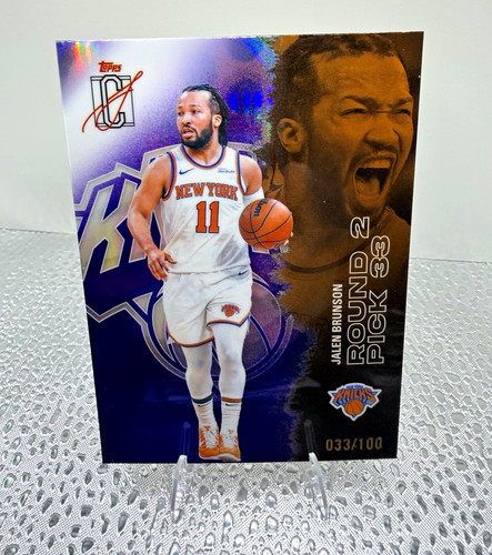 Topps Signature Class 2025-26 Jalen Brunson Knicks #58 Purple 033/100