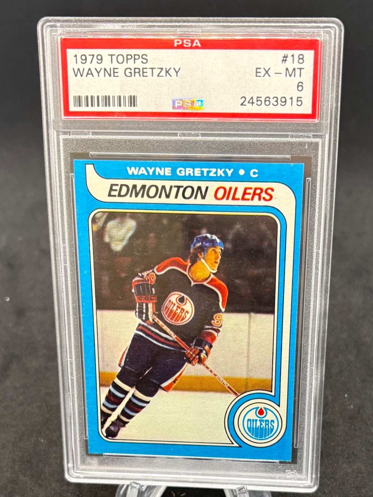 1979 Topps #18 Wayne Gretzky Rookie RC  PSA 6 EX/MT Edmonton Oilers