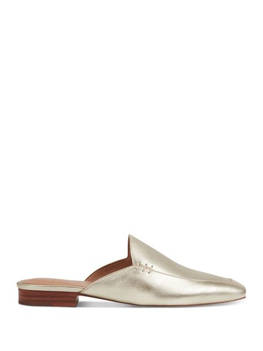 MARC FISHER Womens Gray Knot Comfort Dellian Square Toe Slip On Leather Heeled M main image 1