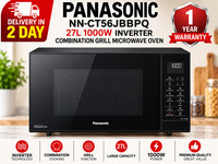 Panasonic NN-CT56JBBPQ 27L 1000W Inverter Combination Grill Microwave Brand New