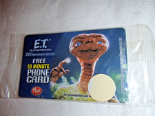 E.T. The Extra Terrestrial Phone Card 20th Anniversary Edition Post Cereal
