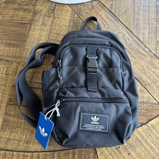 Adidas Originals Utility 3.0 Sling Backpack Black Travel Concert Bag Crossbody