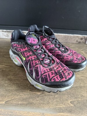 Nike Air Max Plus Mercurial XXV Sneaker Pink Black Volt Unisex Kids US 4Y