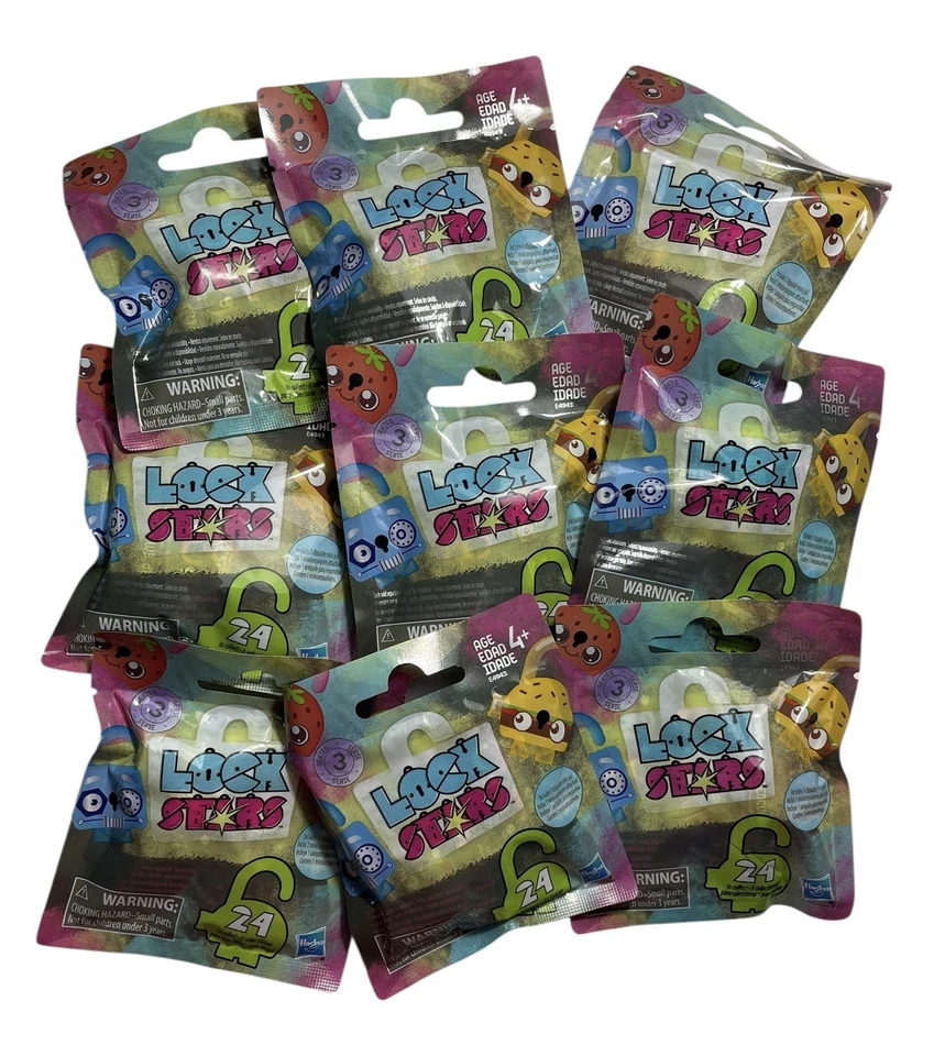 孩之宝锁星星可夹 Pal + 9 迷你盲袋夹饰品 10 件套装全新 — 第 3/4 张图片