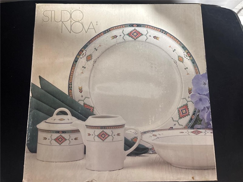 Studio Nova Adirondack Y2201 Serving Set Creamer Sugar Platter Bowl New in Box
