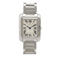 Cartier Tank Anglaise SM W5310022 Quartz Stainless Steel Ladies CARTIER Used Wat